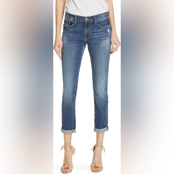 Frame Jeans Le Garçon in Azure Boyfriend Size 25 - Picture 1 of 8